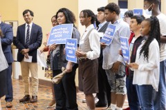 June 5, 2024: In the East Wing Rotunda, Sen. Saval spoke to students parents and advocates participating in Afterschool Advocacy Day hosted by the Pennsylvania Afterschool Youth Development Network.