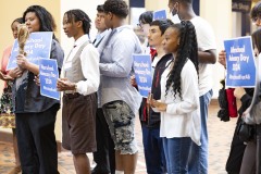 June 5, 2024: In the East Wing Rotunda, Sen. Saval spoke to students parents and advocates participating in Afterschool Advocacy Day hosted by the Pennsylvania Afterschool Youth Development Network.