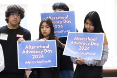 June 5, 2024: In the East Wing Rotunda, Sen. Saval spoke to students parents and advocates participating in Afterschool Advocacy Day hosted by the Pennsylvania Afterschool Youth Development Network.