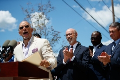 August 12, 2022: Senator Saval and colleagues join Governor Tom Wolf and  housing advocates and stakeholders in Philadelphia to celebrate the critical $375 million investment in the 2022-23 budget addressing the affordable housing crisis.