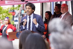 April 12, 2024: State Senator Nikil Saval and State Representative Mary Isaacson celebrated a $500,000 grant to Zhang Sah Martial Arts & Learning Center through the commonwealth’s Local Share Account–Philadelphia program, an initiative that awards funding to economic development, neighborhood revitalization, community improvement, and public interest projects in the City of Philadelphia.  