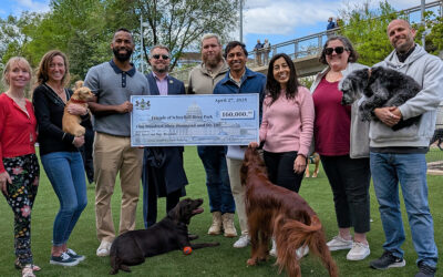 Senator Nikil Saval, Representative Ben Waxman, and Friends of Schuylkill River Park Celebrate Reopening of Dog Run After Major Upgrades