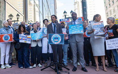 Elected Officials, Transit Riders, and Community Leaders Kicked Off SEPTA’s Public Hearings with a Rally and a Call for Full Transit Funding
