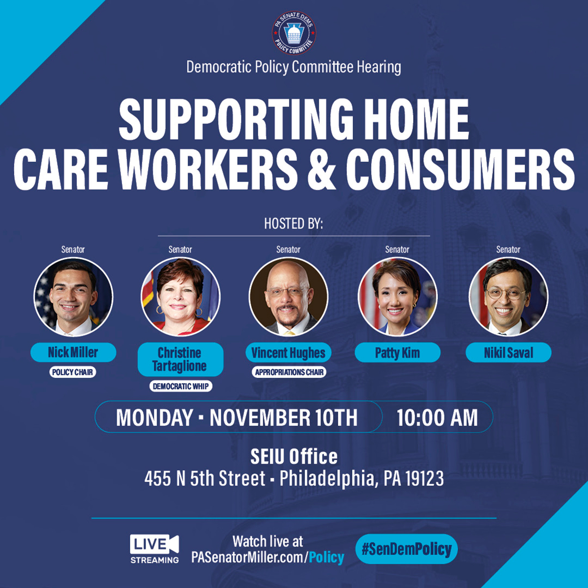 Policy Hearing: Supporting Home Care Workers - November 10, 2025