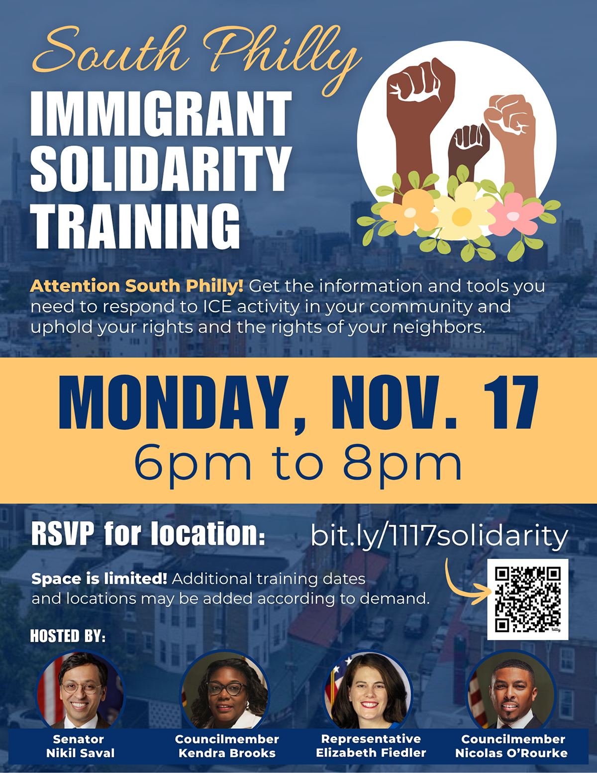 South Philly Immigrant Solidarity Training - November 17, 2025