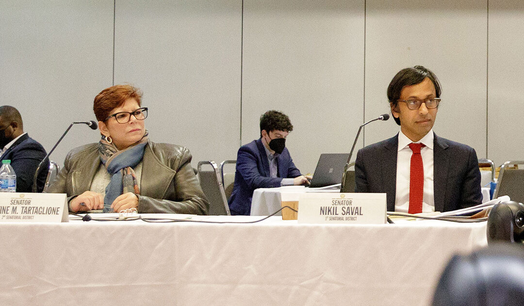 Senators Christine Tartaglione and Nikil Saval